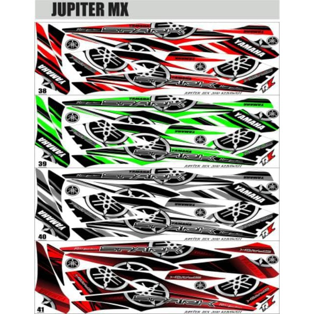 Sticker Striping Variasi Thailand Thailook Jupiter Mx 135 Lama Old OJM f1032