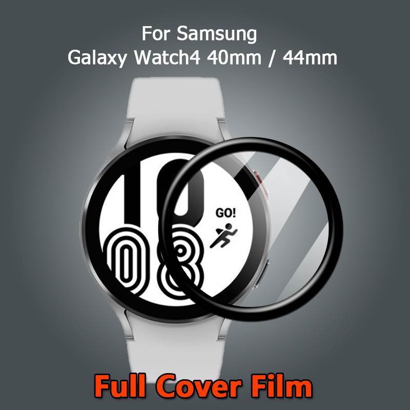 Film Pelindung Layar Curved Ultra Clear 40mm 44mm Untuk Samsung Galaxy Watch 4