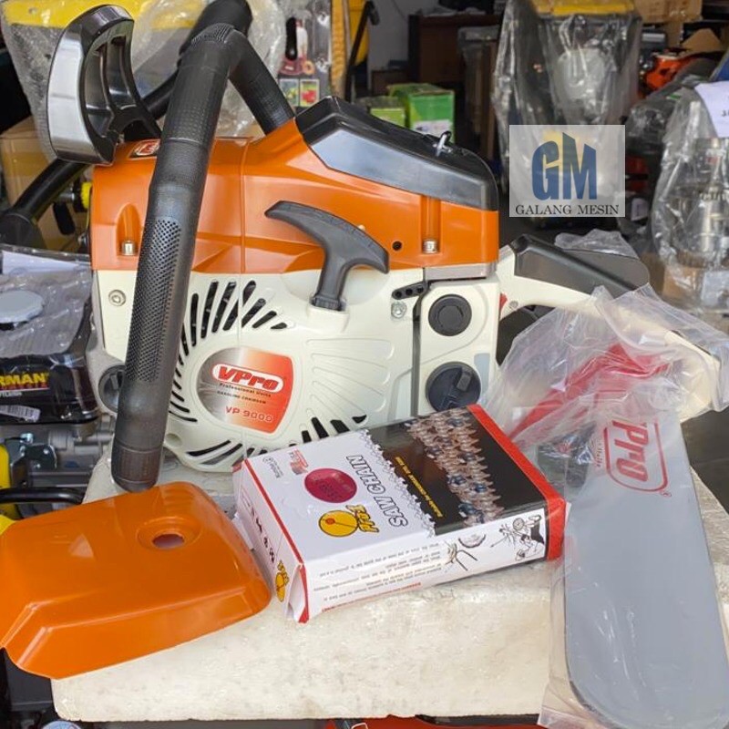 VPRO GERGAJI MESIN CHAINSAW 9000 N 22 INCH V-PRO 9000N 22" INCI CENSO SINSO SINGSO POHON KAYU