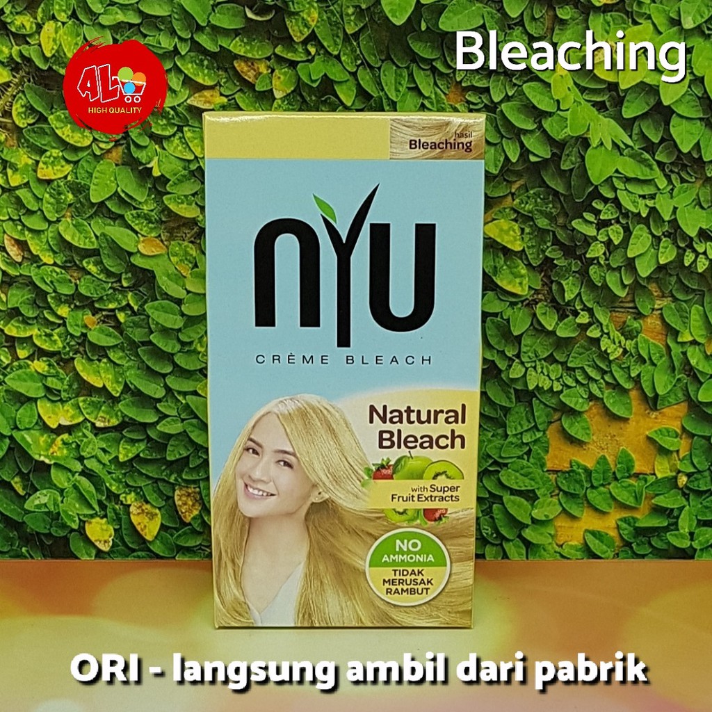 NYU Natural Bleach  Bleaching  Rambut  Alami NO AMMONIA tidak 