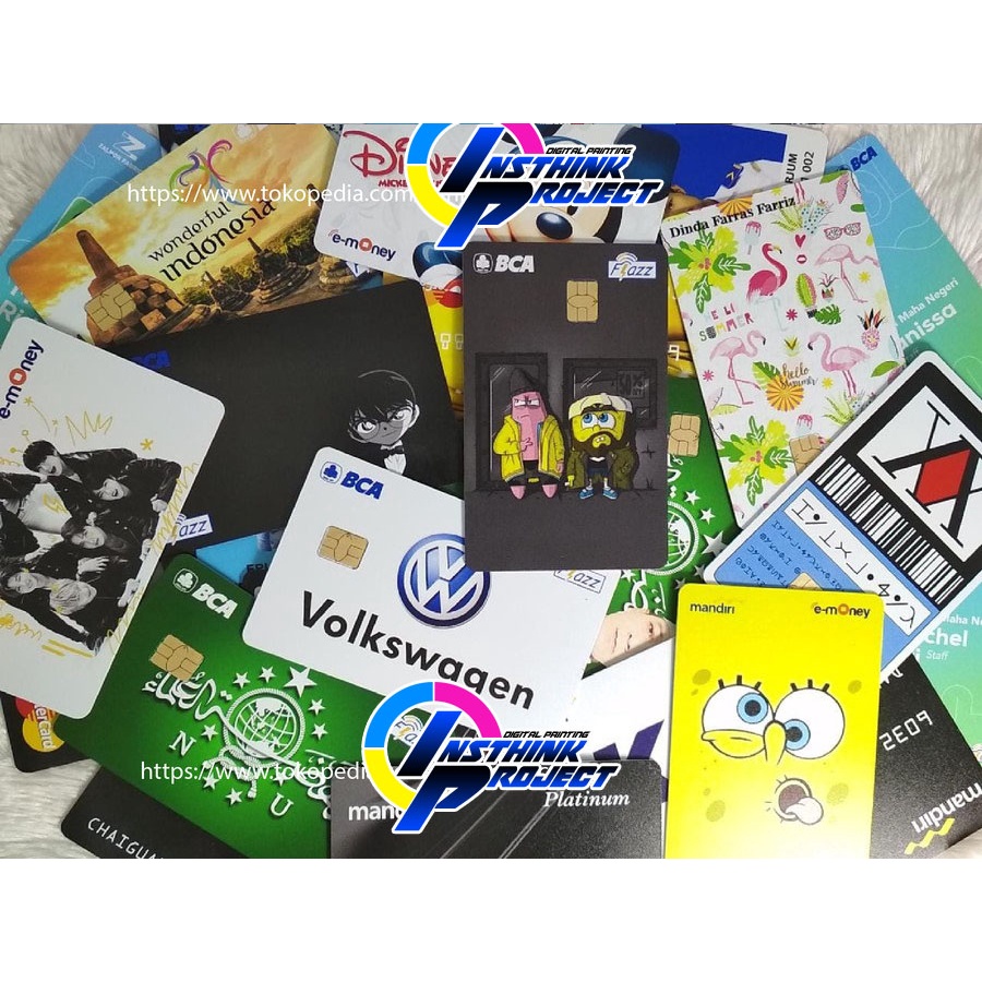 Emoney mandiri flazz bca gen 2 brizzi tap cash custom SQUID GAME card kartu e toll free edit 1 sisi atau 2 sisi cocok untuk komunitas dan souvenir