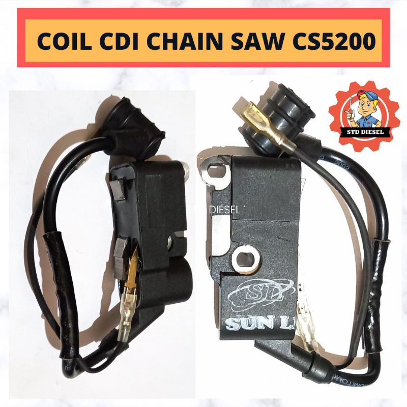 COIL CDI CS5200 CS5800 CHAIN SAW MESIN GERGAJI MESIN 5200 5800