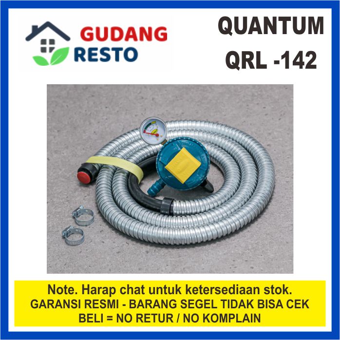 QUANTUM QRL 142 / QRL142 REGULATOR SELANG KOMPOR GAS LPG ELPIJI SNI QRL-142 1,8M 1.8 M