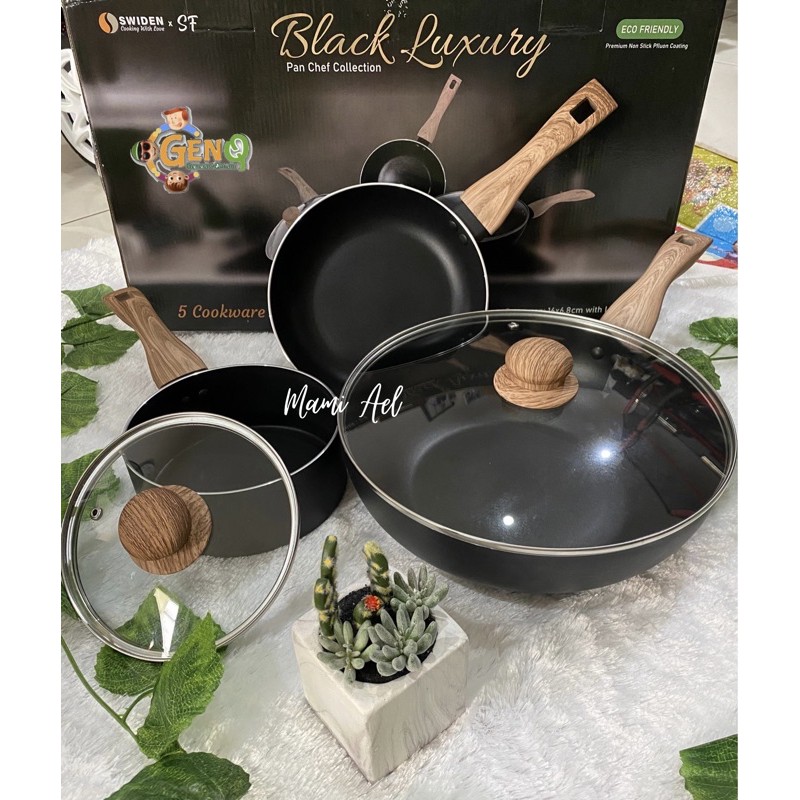 [READY] SWIDEN BLACK LUXURY PAN (WAJAN/PANCI ANTI LENGKET SWIDEN)