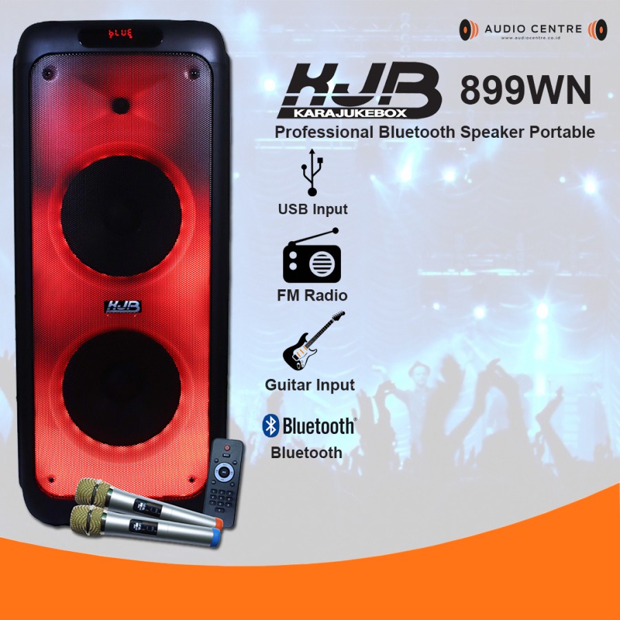 KJB 899WN bluetooth speaker karaoke not jbl partybox