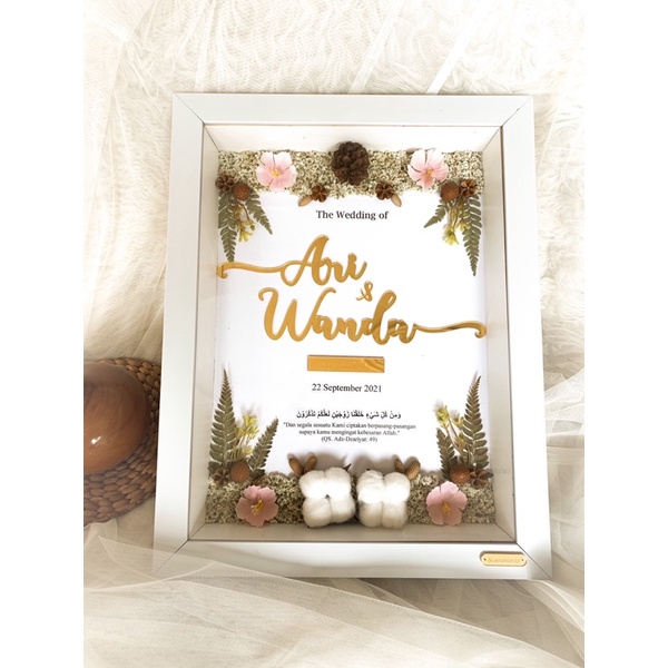 MAHAR FULL RUSTIC / MAHAR AKRILIK / MAHAR BUNGA KERING / MAHAR MURAH