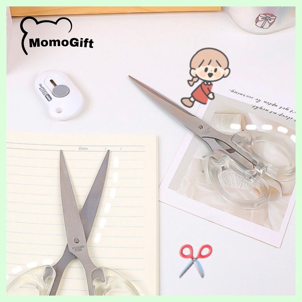 

Gunting Kertas Aesthetic Transparan Scissors - AT02