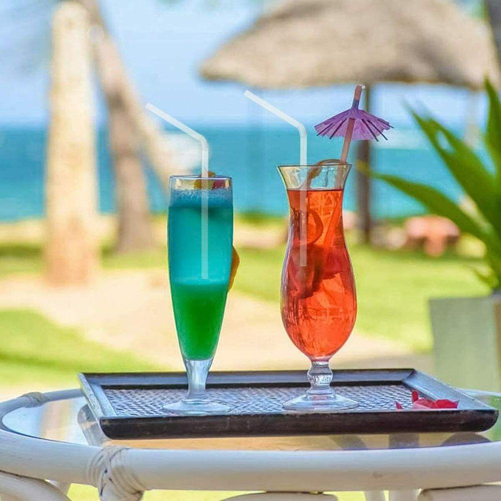 Solighter 100pcs / set Sedotan Minuman Cocktail Untuk Pesta Ulang Tahun