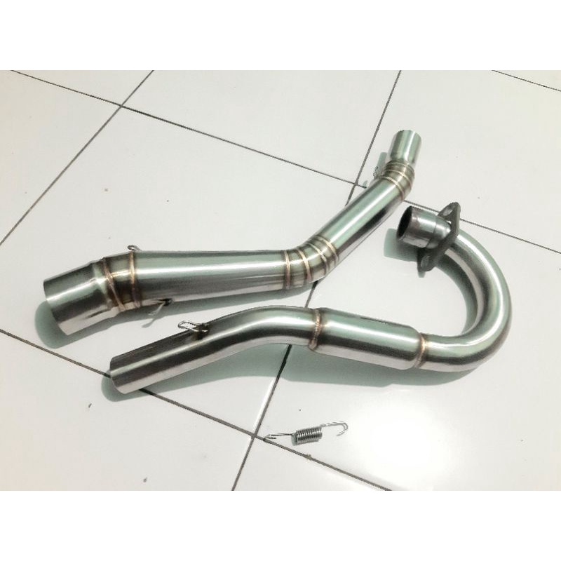 leher bending knalpot bore up klx 150 full stainless crf stainless