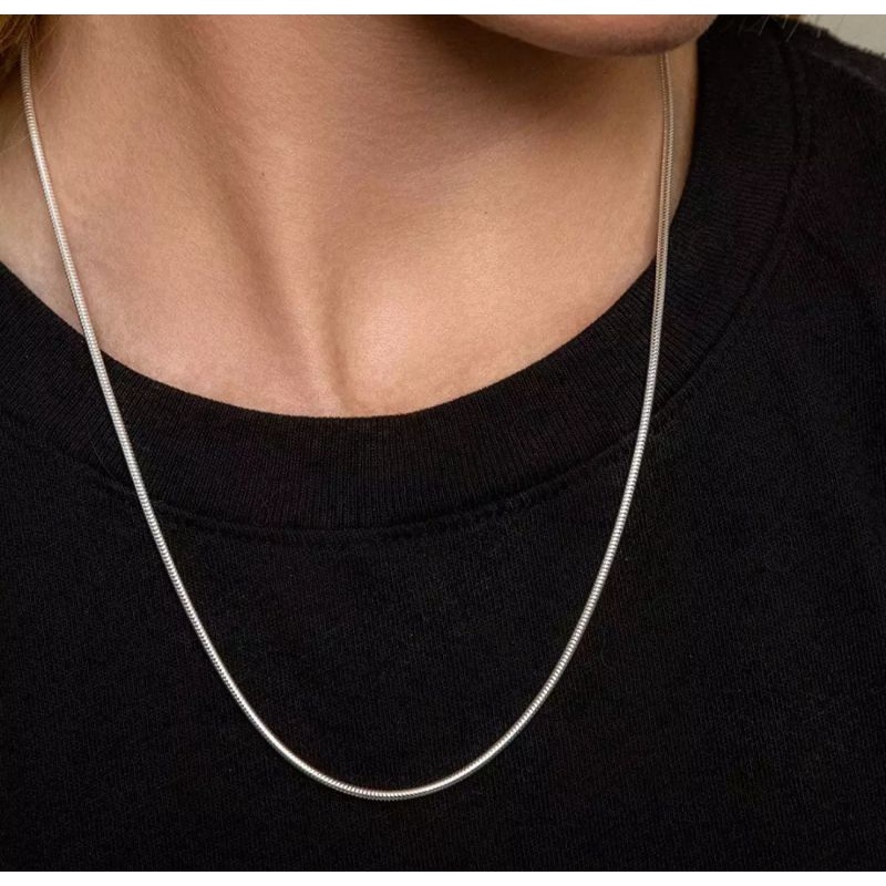 Kalung titanium pria dan wanita anti karat/Kalung titanium garansi seumur hidup