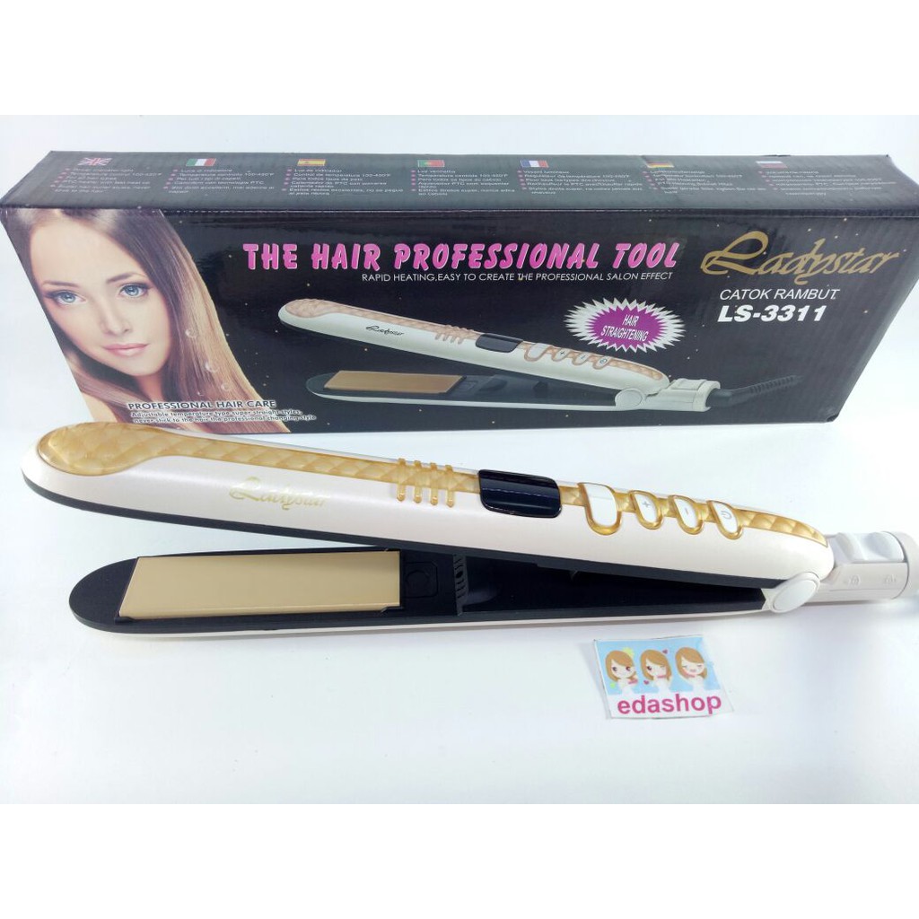 Catokan LS-3311 Nano 2in1, catokan 2in1, sisir blow , iron brush