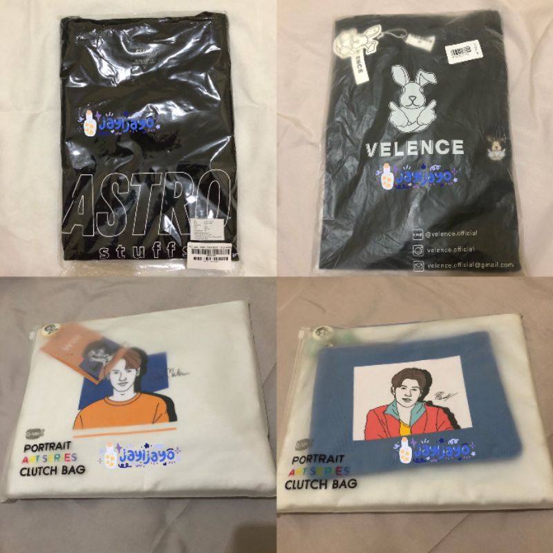 (NEW) Astro The Essential Pt.1 / Velence Not So Basic T-shirt / GMM TV Portrait Art Series Clutch Ba