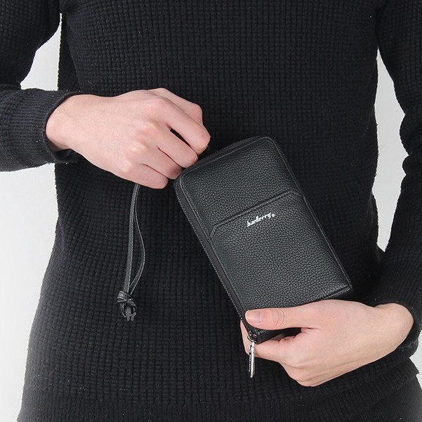 BAELLERRY D9003 Dompet Pria Wanita Panjang Bahan Kulit PU Leather Premium WATCHKITE WKOS