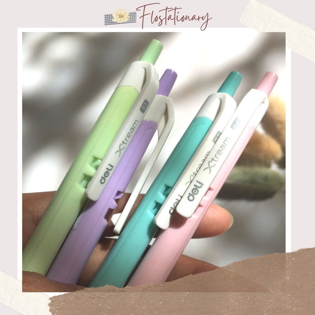 

[FS] Ballpoint Pen Retracable Macaron Pastel Color Pena Cetek Halus