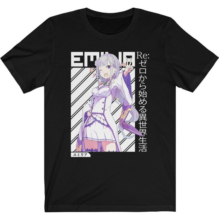 Tshirt Emilia Re Zero Kawaii Anime Manga Premium