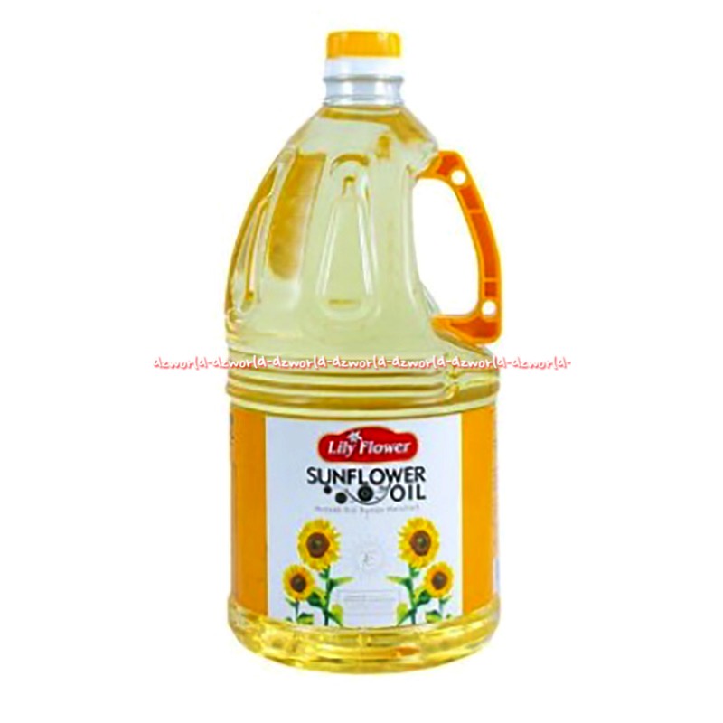 Lily flower Sunflower Oil 2L Lili Sun FLower Minyak Goreng Biji Matahari Sun Flowers 2 Litter 2 Ltr