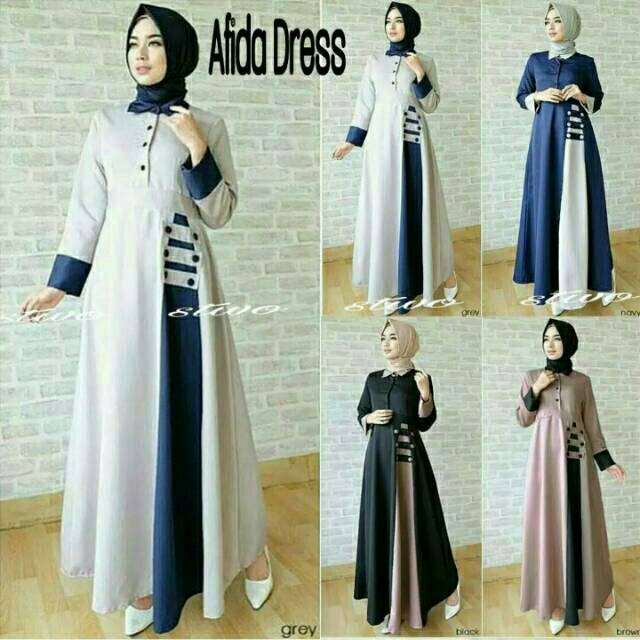 Gamis Syar i Gracella Full Ceruty Warna Biru Muda Ungu Gamis Syar i Gracella Full Ceruty Warna Biru Muda Ungu