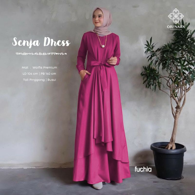 Senja dress gamis maxi muslim by ori naifa