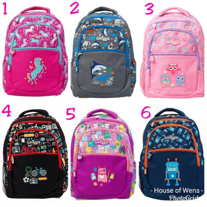 NEW SMIGGLE DEJA VU BACKPACK - TAS ANAK BACKPACK SMIGGLE - Shark