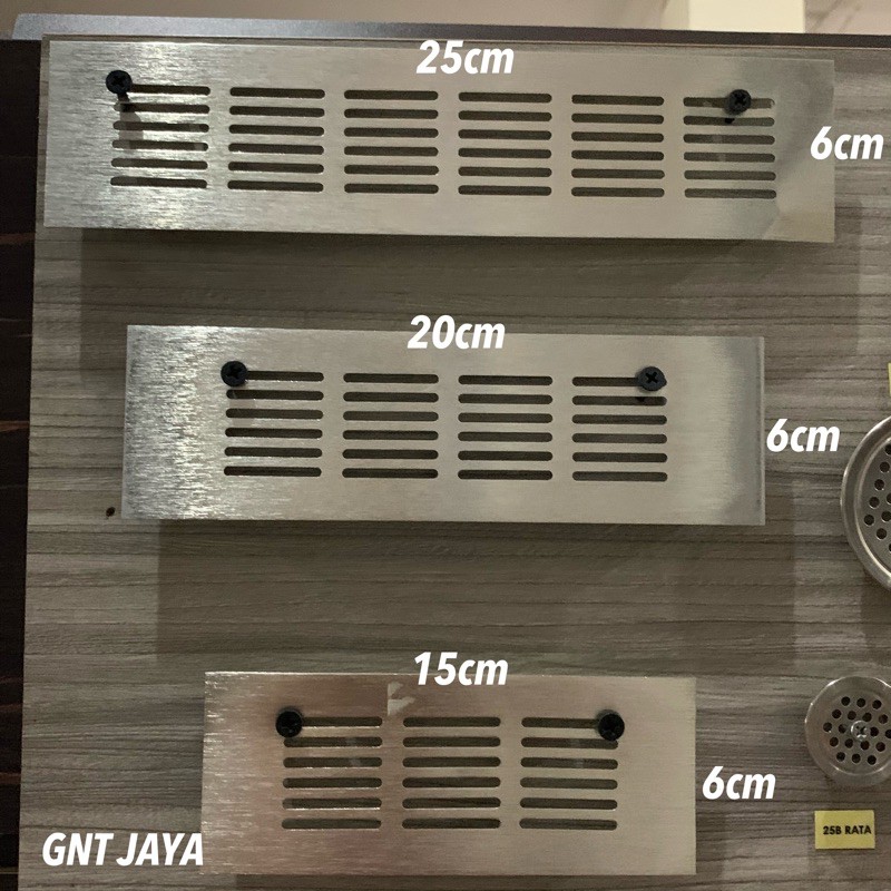 Jual Lubang hawa 6cm Alumunium silver satin lobang Saringan udara