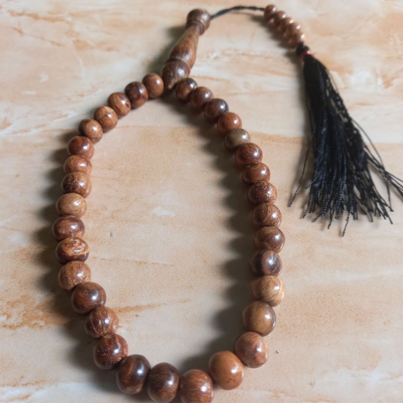 tasbih 33butir tasbih gaharu asli tasbih gaharu  super souvenir tasbih murah