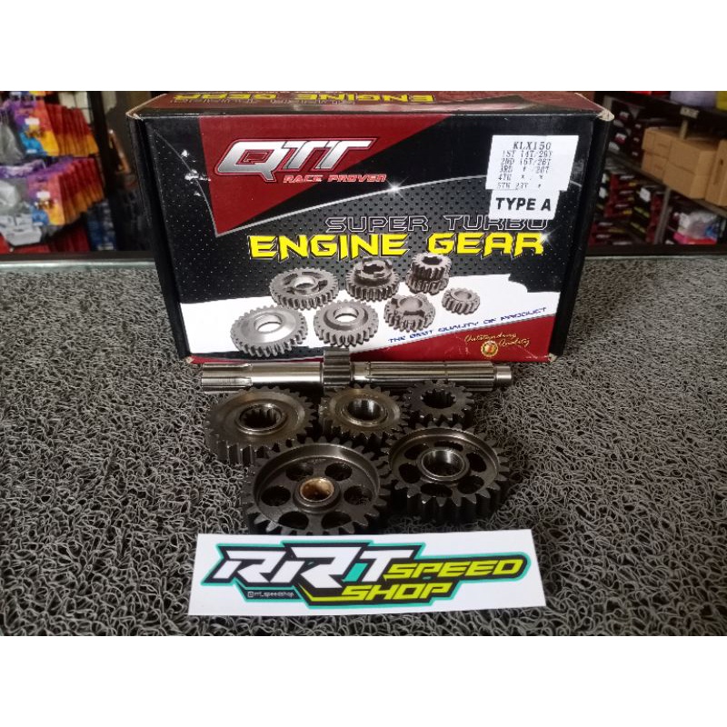 RASIO GEARBOX QTT RACING KLX 150 TYPE A &amp; B