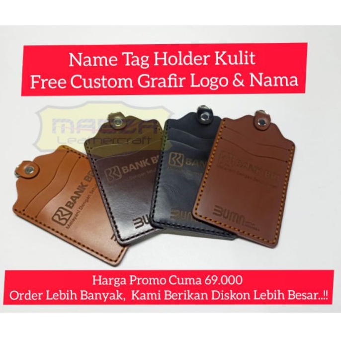 

( TERMURAH ) NAME TAG ID CARD KULIT CUSTOM LOGO DAN NAMA - ID CARD KULIT CUSTOM NAME TAG KULIT PERUSAHAAN - NAME TAG CUSTOM