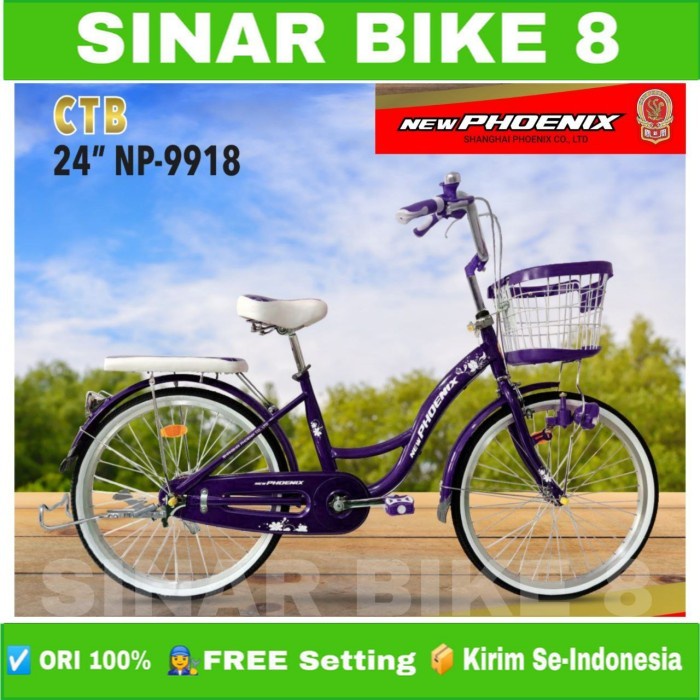 Sepeda Keranjang Dewasa New PHOENIX NP 991 8 Ukuran 20&quot; 24&quot; dan 26 Inch