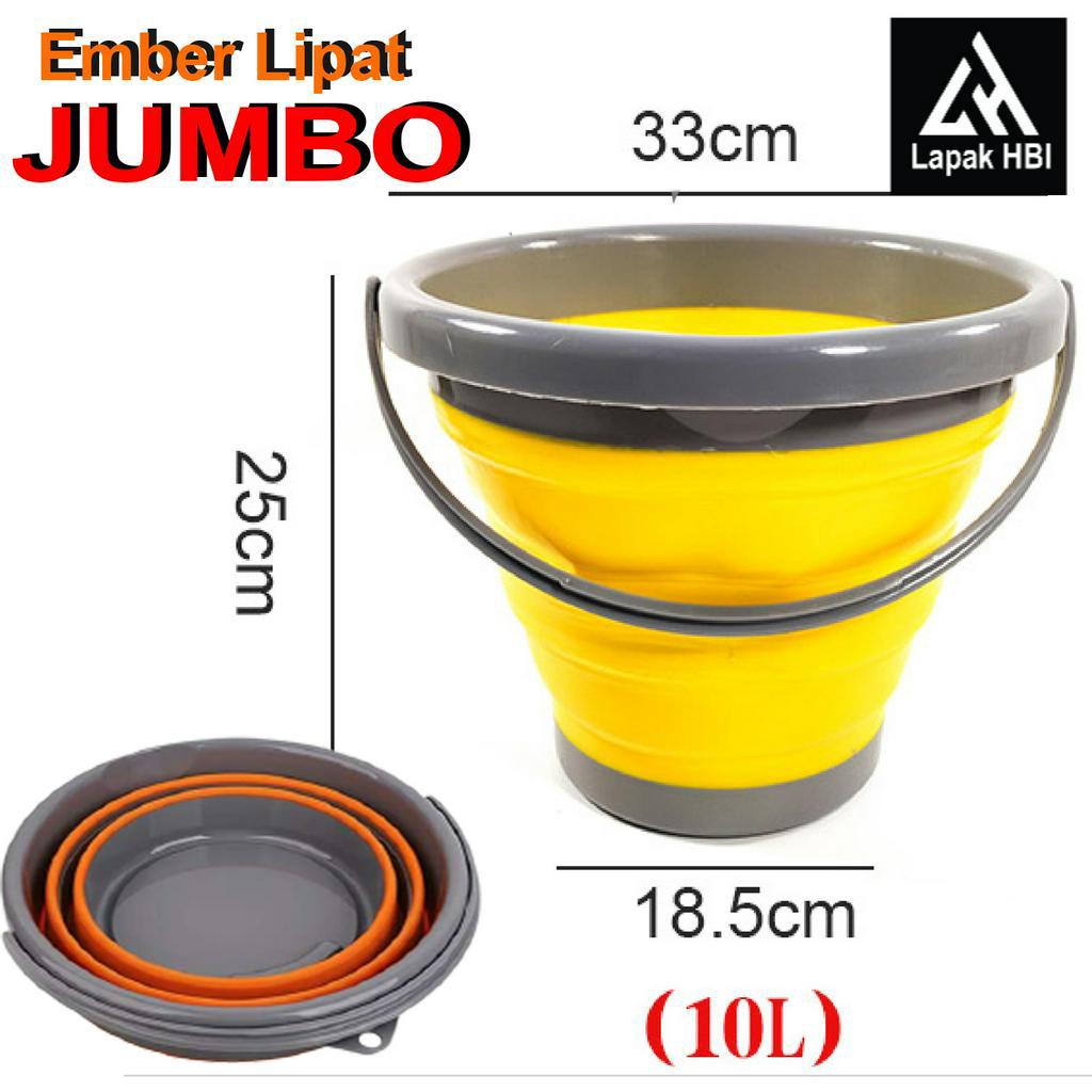 Ember Mancing Ember Lipat Portable Ember Lipat Ember Lipet Silicone Serbaguna Kapasitas 10L