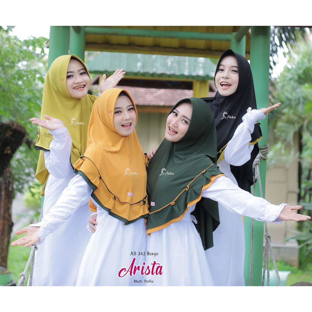 COD Hijab Abika Bergo Arista Original New by Abika