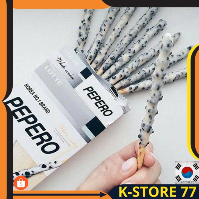 

MAKANAN KOREA HALAL/ MAKANAN KOREA RINGAN/ SNACK KOREA LOTTE PEPERO WHITE COOKIES ORIGINAL IMPORT