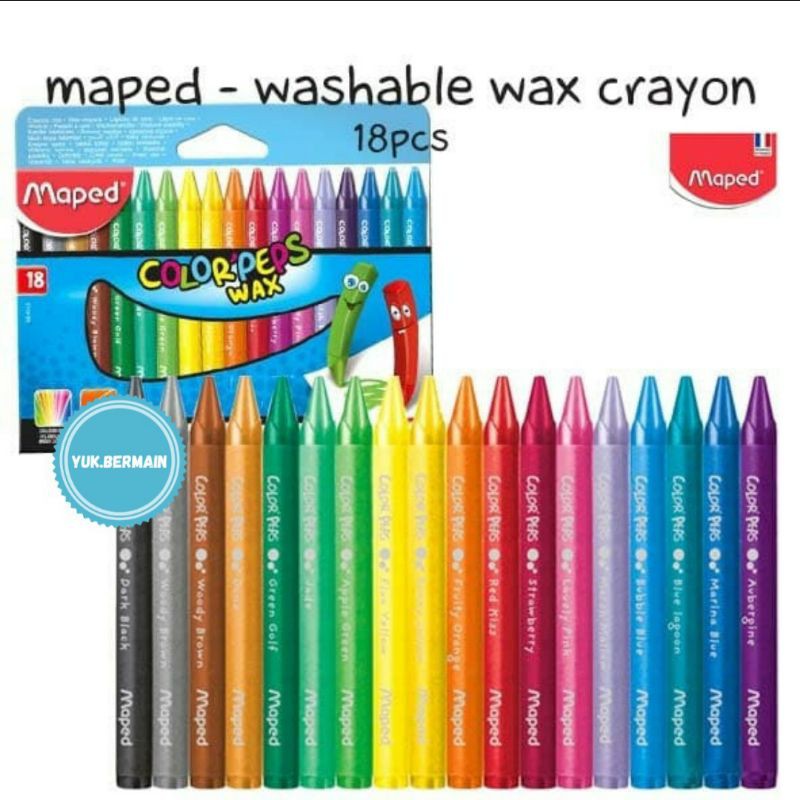 

maped washable wax crayon