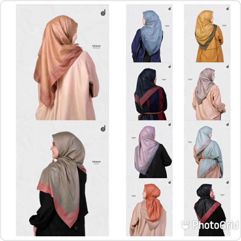 ORIGINAL 100% HIJAB DEENAY ISHANA SERENITY MUSTARD GREEN TAUPE BLACK MINT MAUVE CORAL NAVY OLIVE ALM