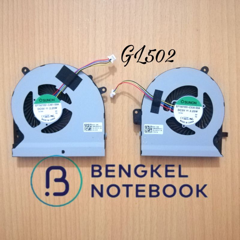 Fan Kipas Processor ASUS ROG Strix GL502 GL502V GL502VS GL502VM GL502VT GL502VY 4Pin Slim