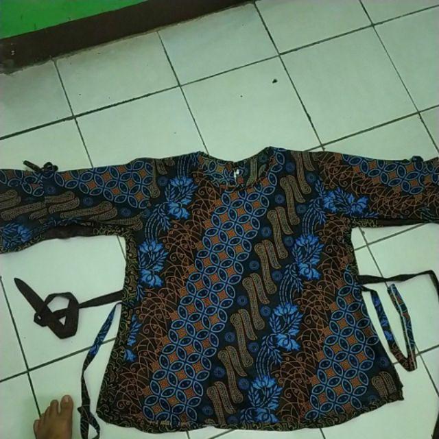Atasan Blouse Batik Wanita Modern Fashion Wanita Kekinian Brokat Batik