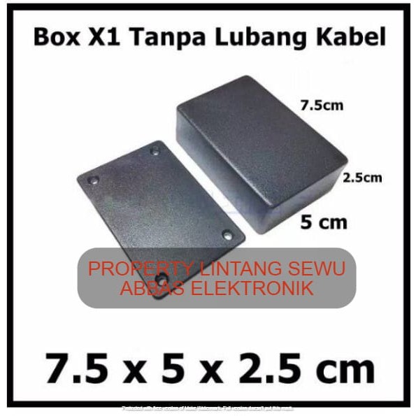 BOX BOK KOTAK PLASTIK X1 7.5 X 5 X 2.5 CM