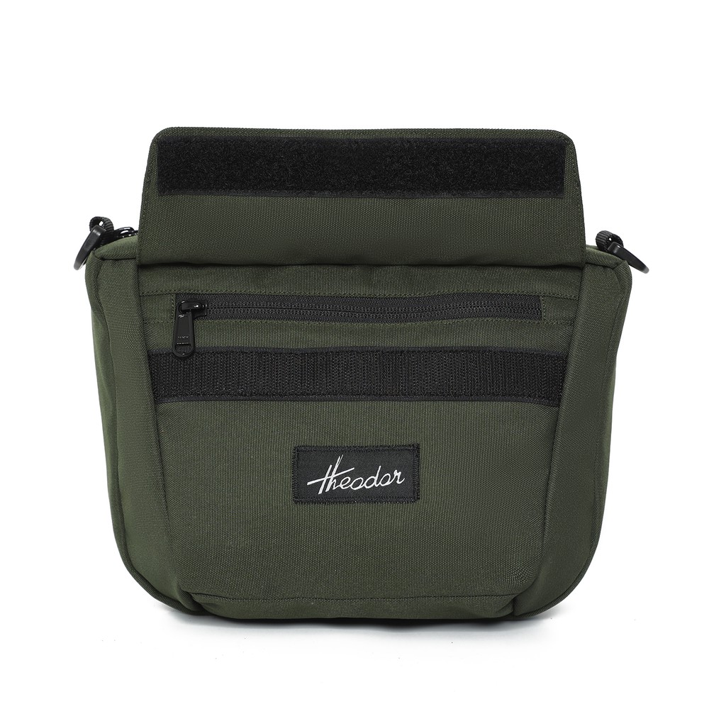 THEODOR Sling Bag VAROS Green Army. High Quality. Pria Wanita. Handlebar Bag. Tas Sepeda.