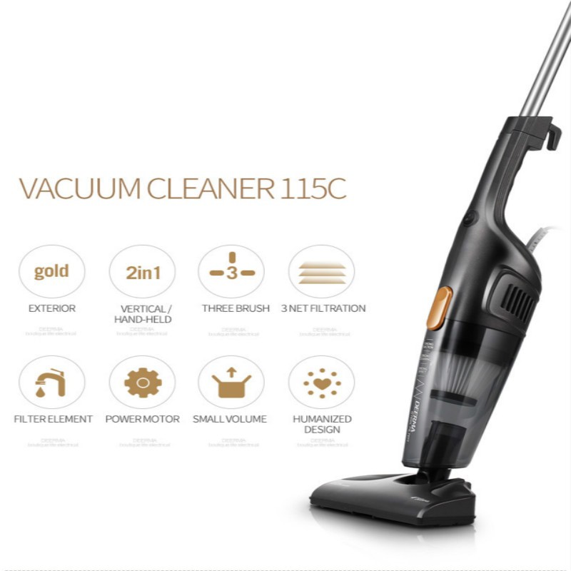 Deerma DX115C Portable Handheld Vacuum Cleaner Household Silent Strong