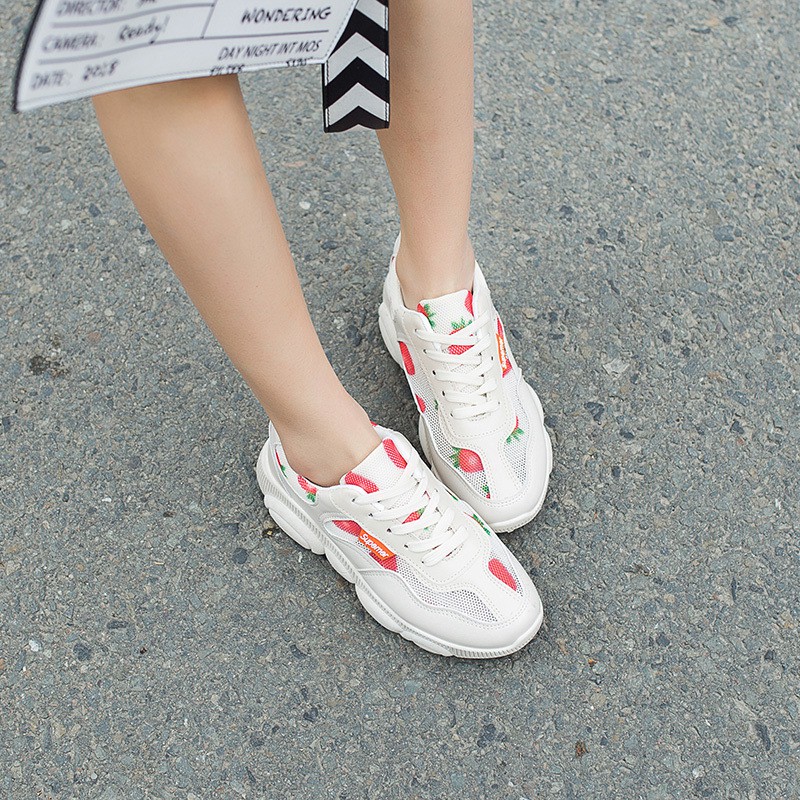 RYS - Strawberry Luxy Sepatu Sneakers Korea Fashion Casual - Ori Import