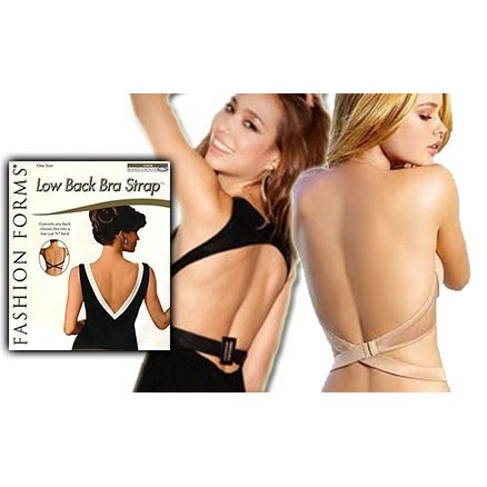 Low Back Bra Strap Tali Bra Backless pada baju gaun pesta dress Backless Converter Fully Adjustable