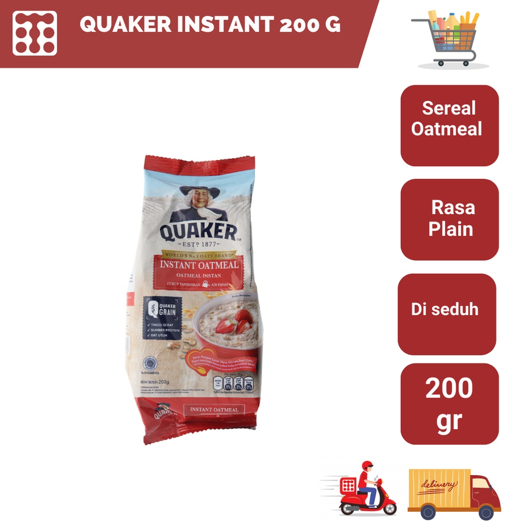 

Quacker Instant 200gr / Sereal Oatmeal