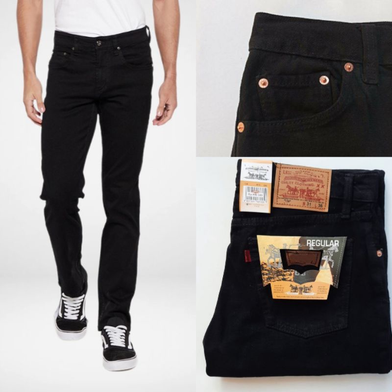 Celana jeans standart / jeans reguler pria - basic Celana panjang- Jeans cowok cowo