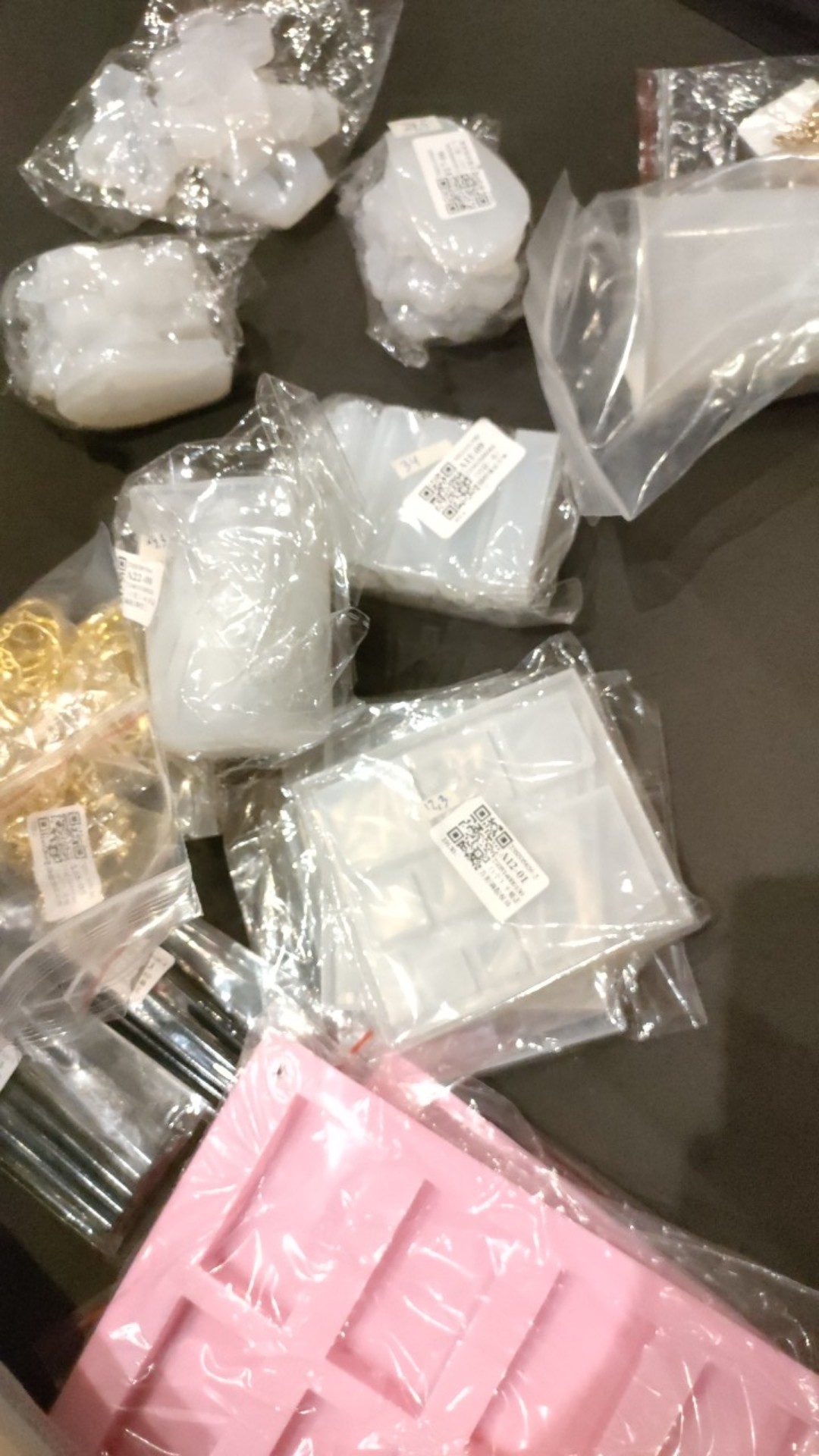 Inf Inf ✿ Cetakan Perhiasan Diy Bentuk Persegi Bahan Silikon Resin Untuk Membuat Perhiasan Uv Resin