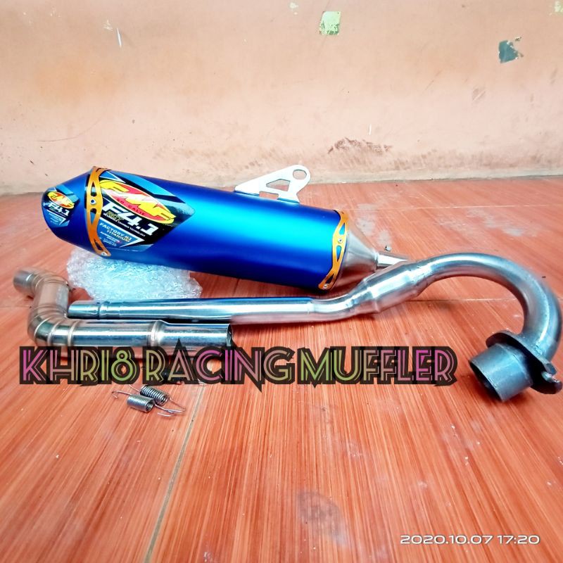 Knalpot crf FMF f4.1 blue long