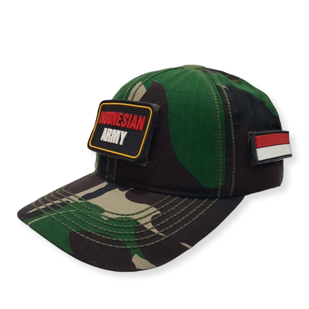 Topi Tactical Perekat Loreng Malvinas Katun Premium