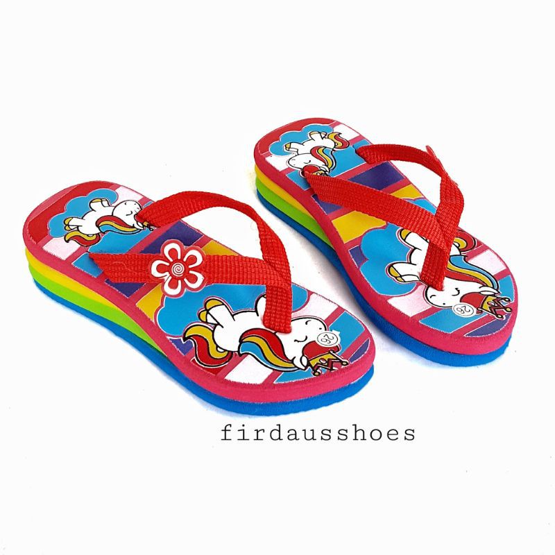 Sandal Anak Perempuan WEDGES UNICORN KARAKTER