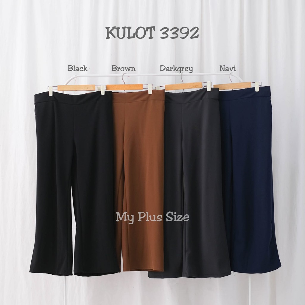 Celana kulot knit jumbo 3392, 3XL &amp; 5XL