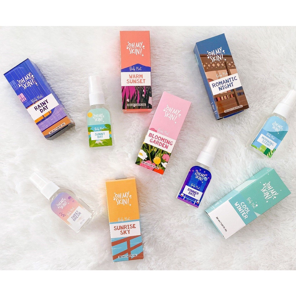 OH MY SKIN Body Mist 30ml Original / Parfum Badan Oh My Skin