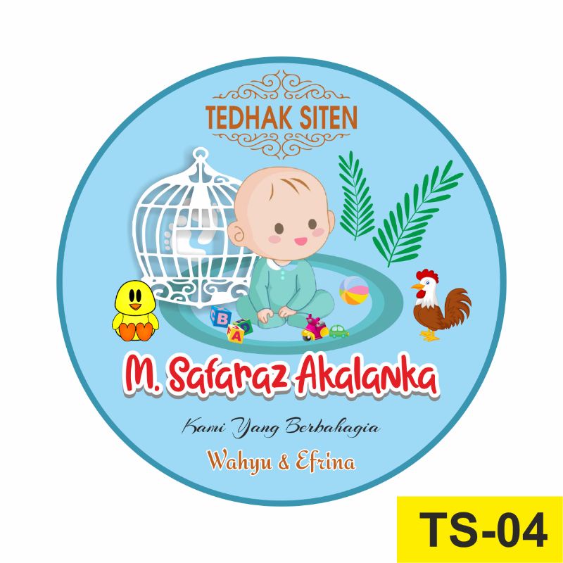 

Stiker tedhak siten / Stiker Dundunan / Stiker cup Bubur