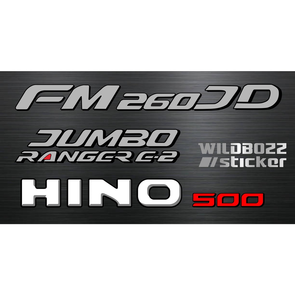 sticker hino 500 seri FM 260 JD